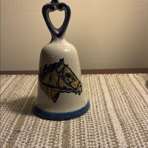 Louisville Stonewear Bell With Horse Painting